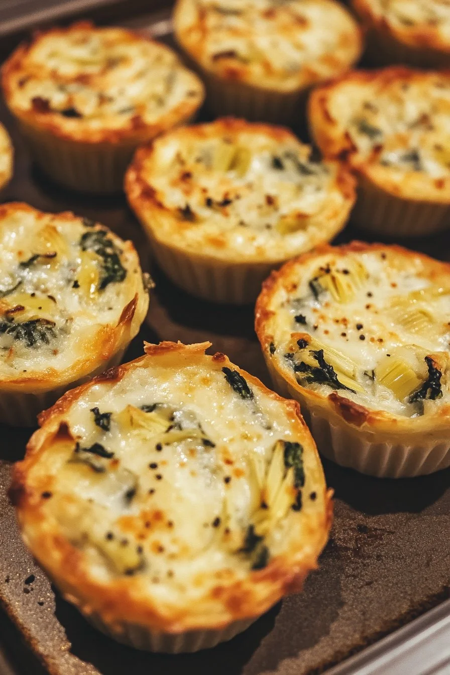 Spinach and Artichoke Dip Cups 4 Spinach and Artichoke Dip Cups