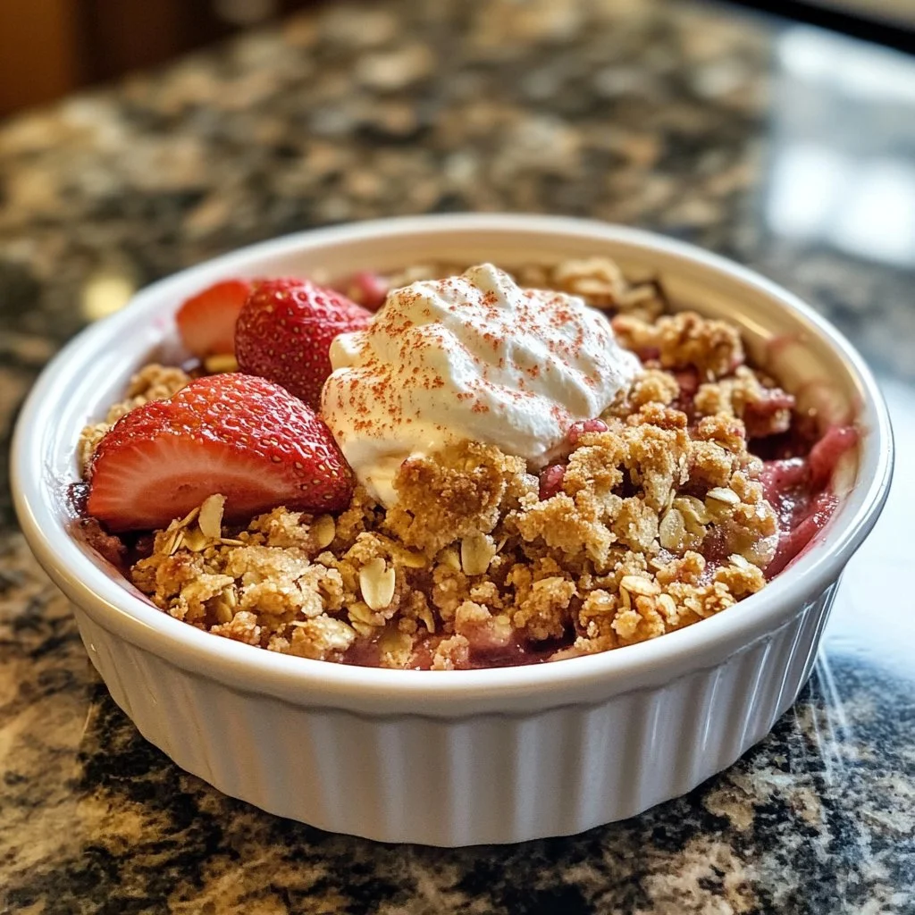 Strawberry Rhubarb Crisp