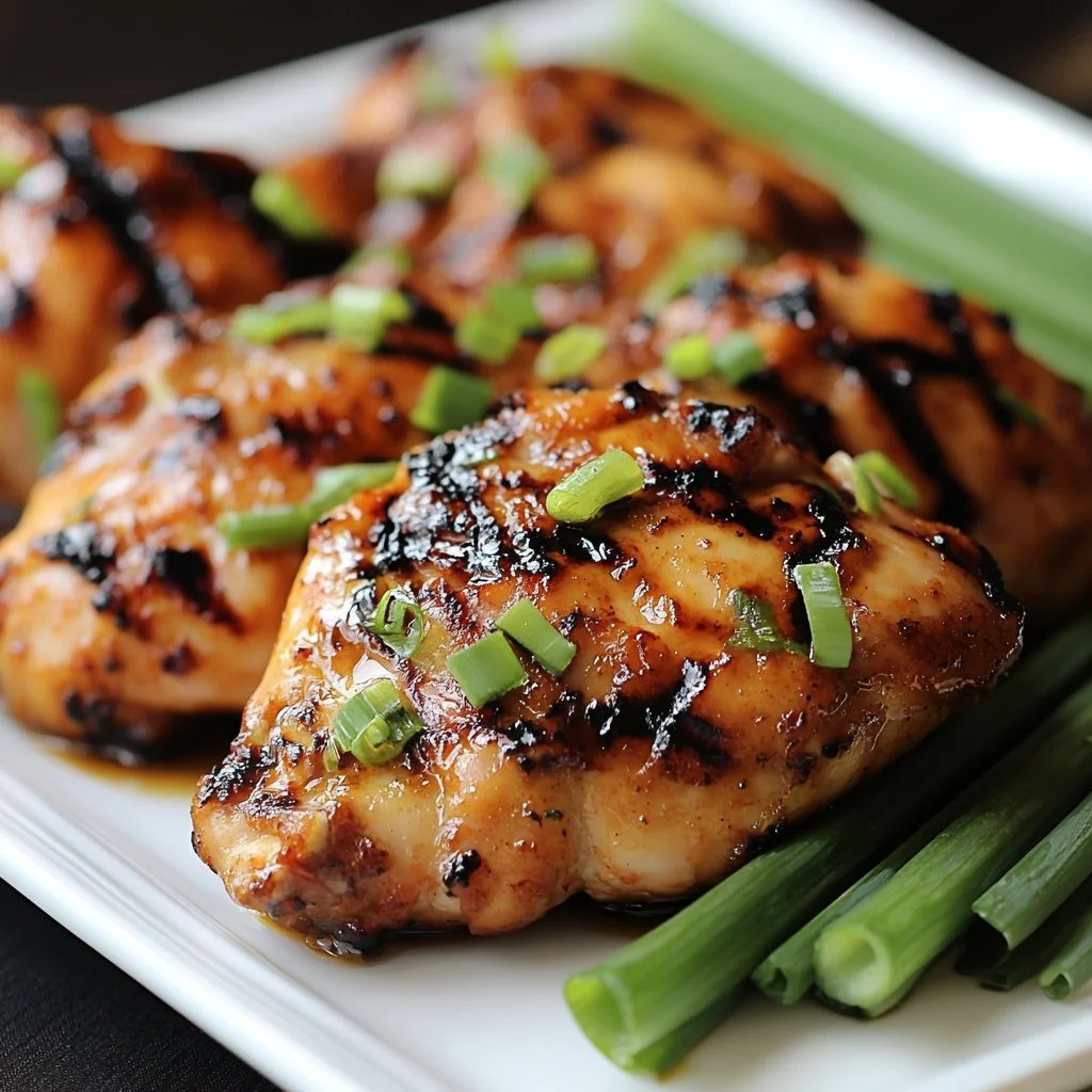 Delicious Vietnamese grilled chicken served with fresh herbs and vegetables.