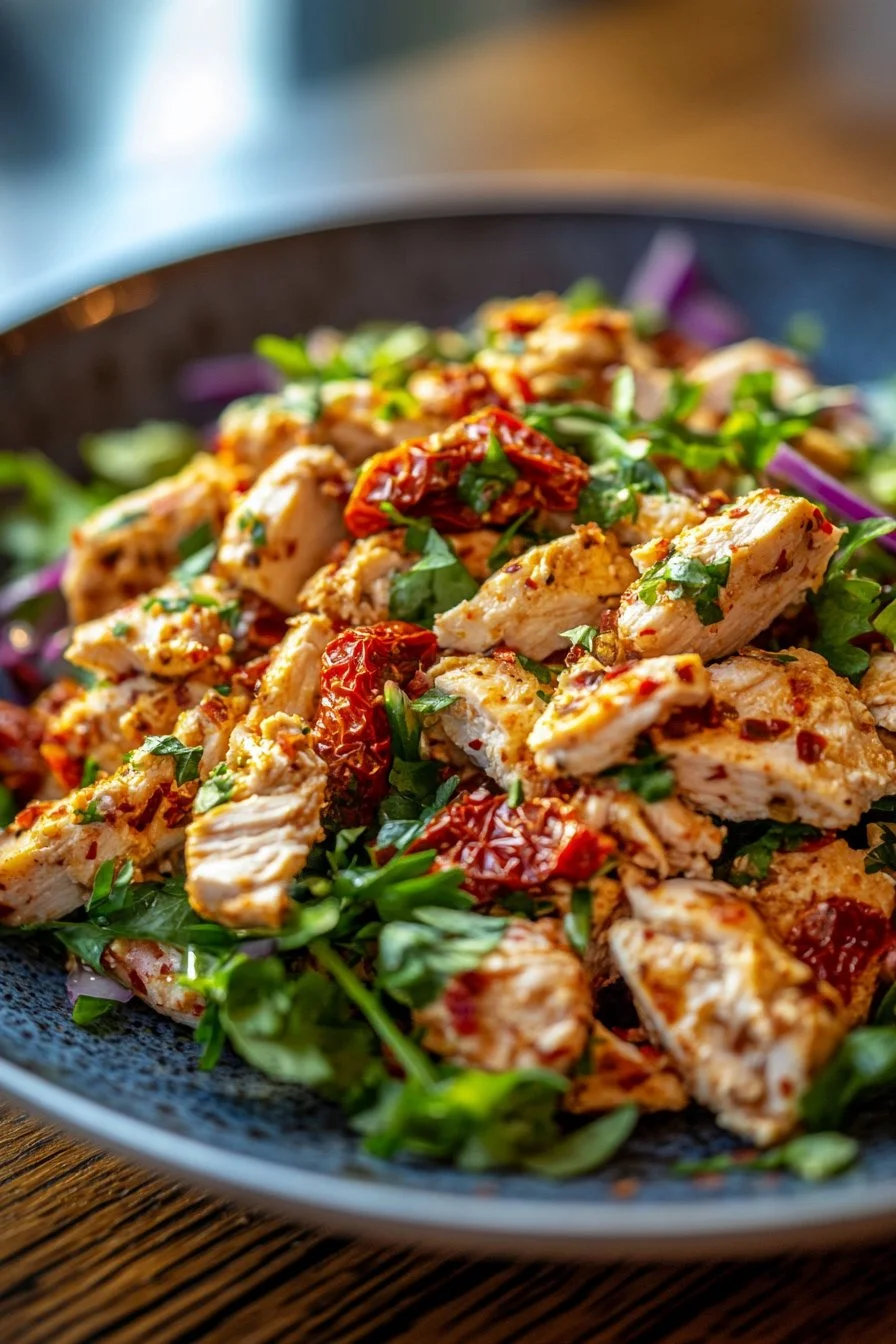 Zesty Sun-Dried Tomato Chicken Salad