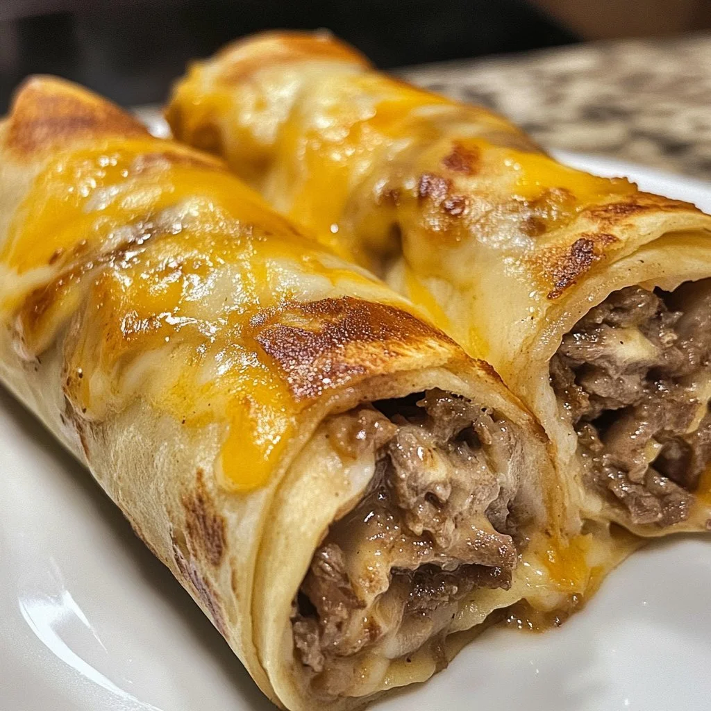 Delicious French Dip Tortilla Roll