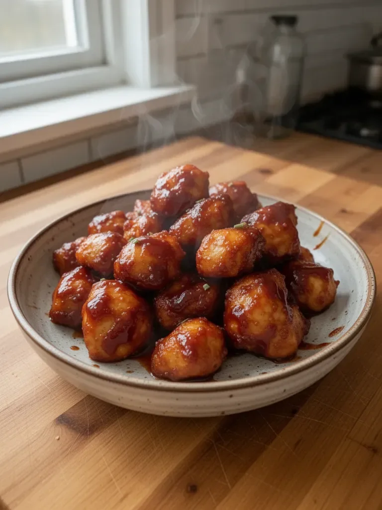 Air Fryer Honey BBQ Chicken Bites