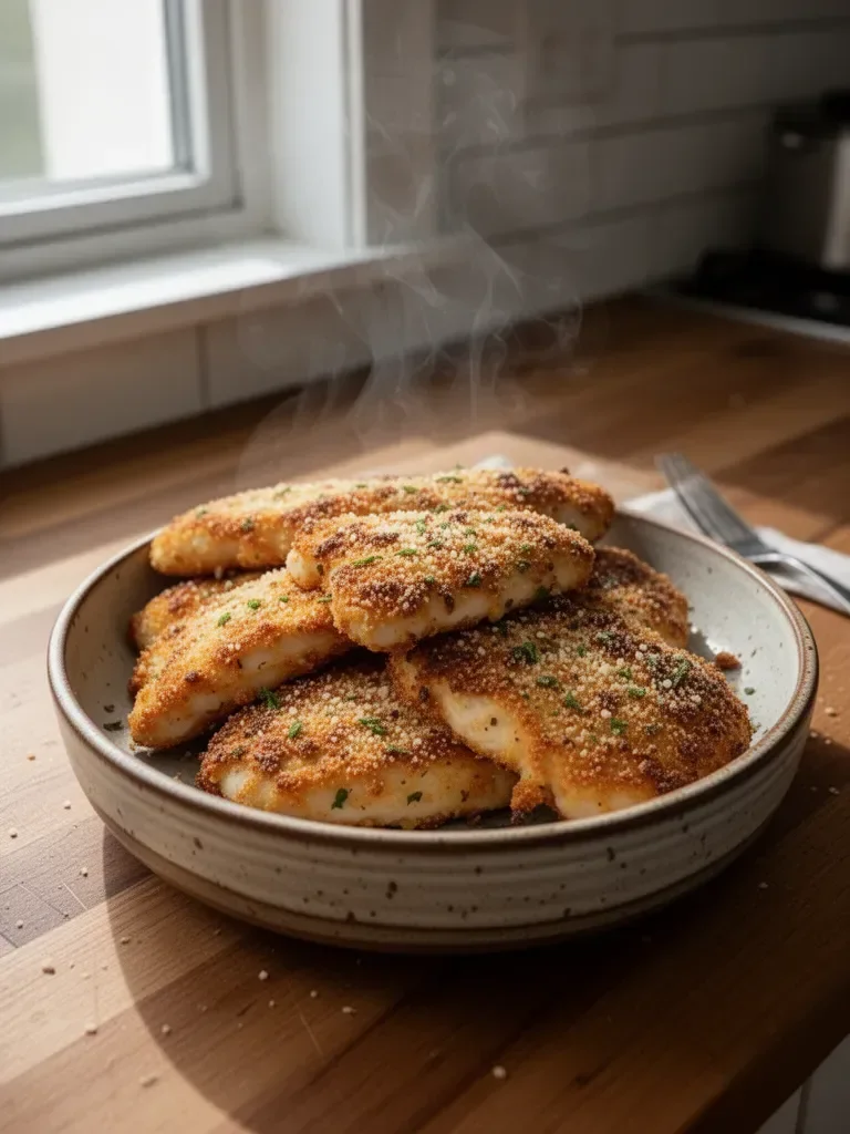 Air Fryer Parmesan Crusted Chicken