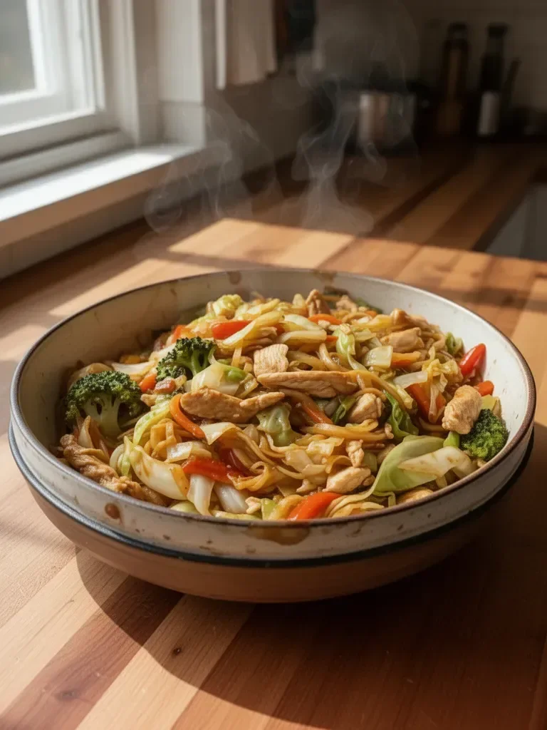 Cabbage Stir Fry with Chicken