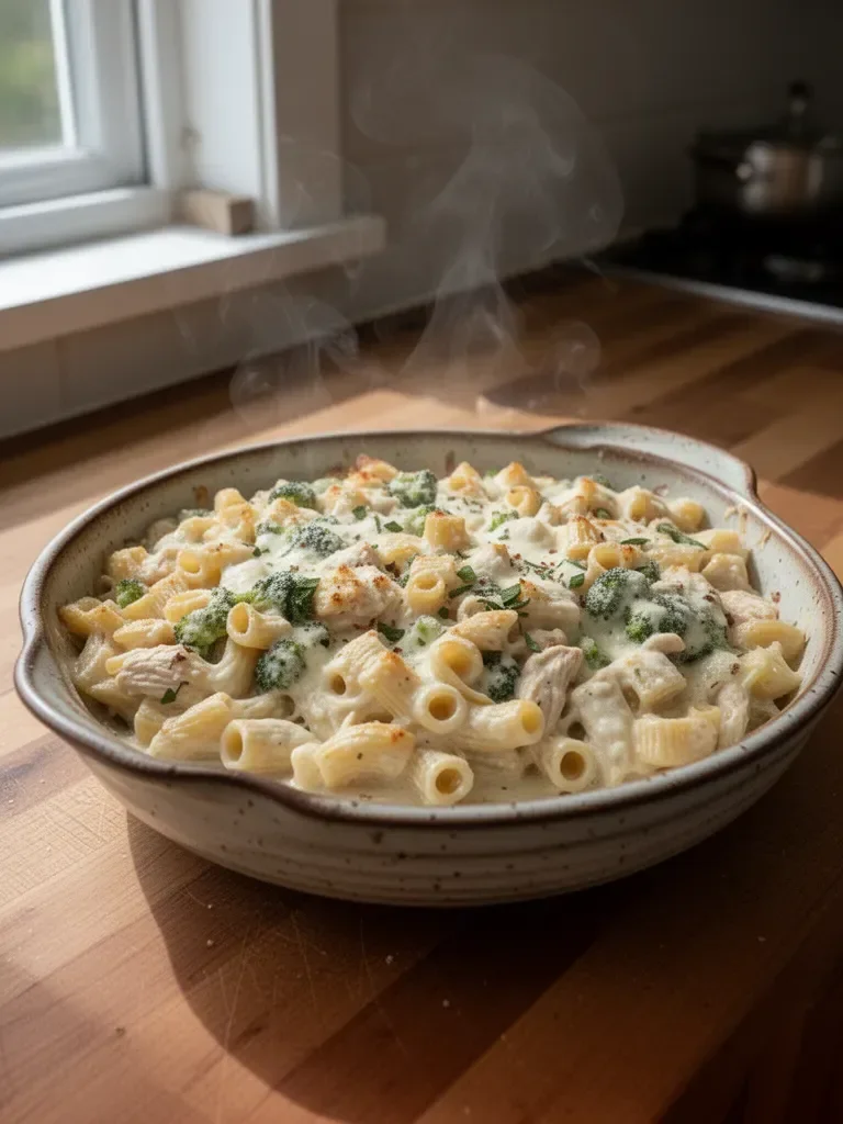 Chicken Alfredo Pasta Bake