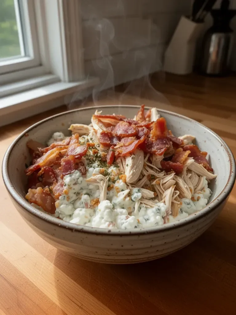 Chicken Bacon Ranch Cottage Cheese Bowl
