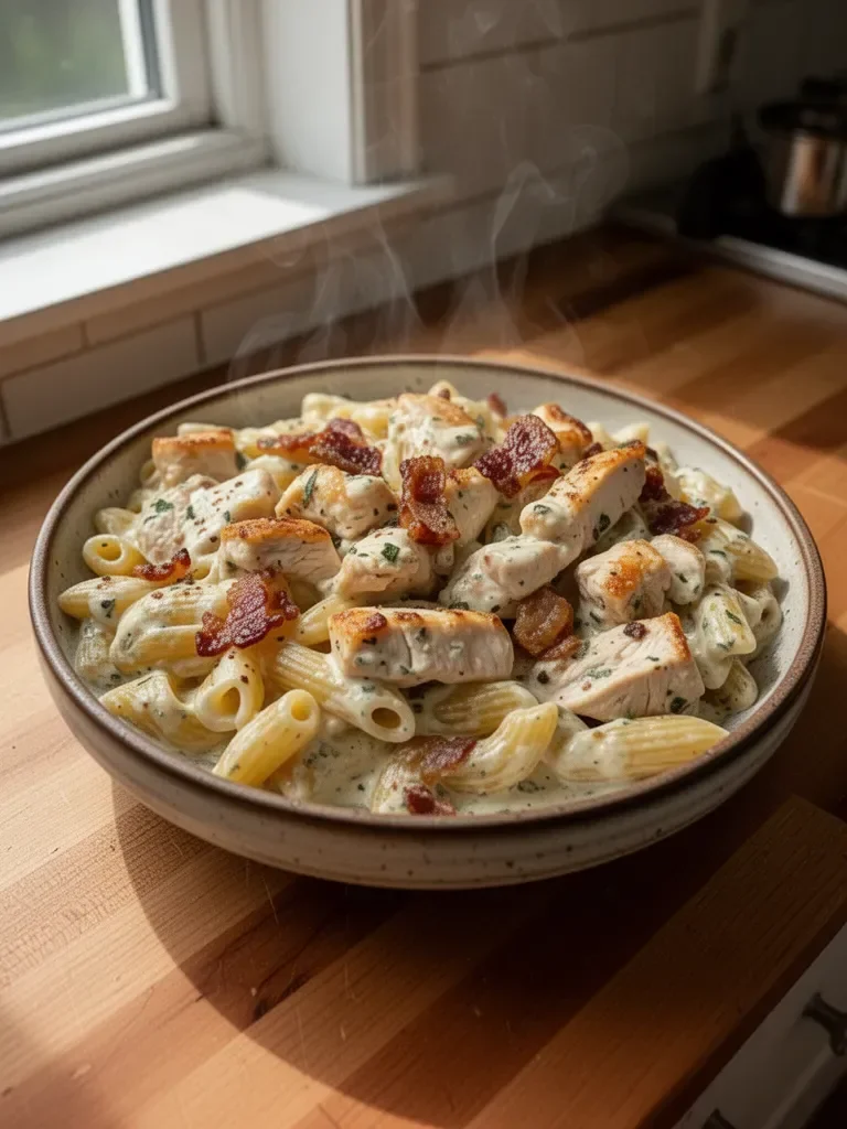 Chicken Bacon Ranch Pasta