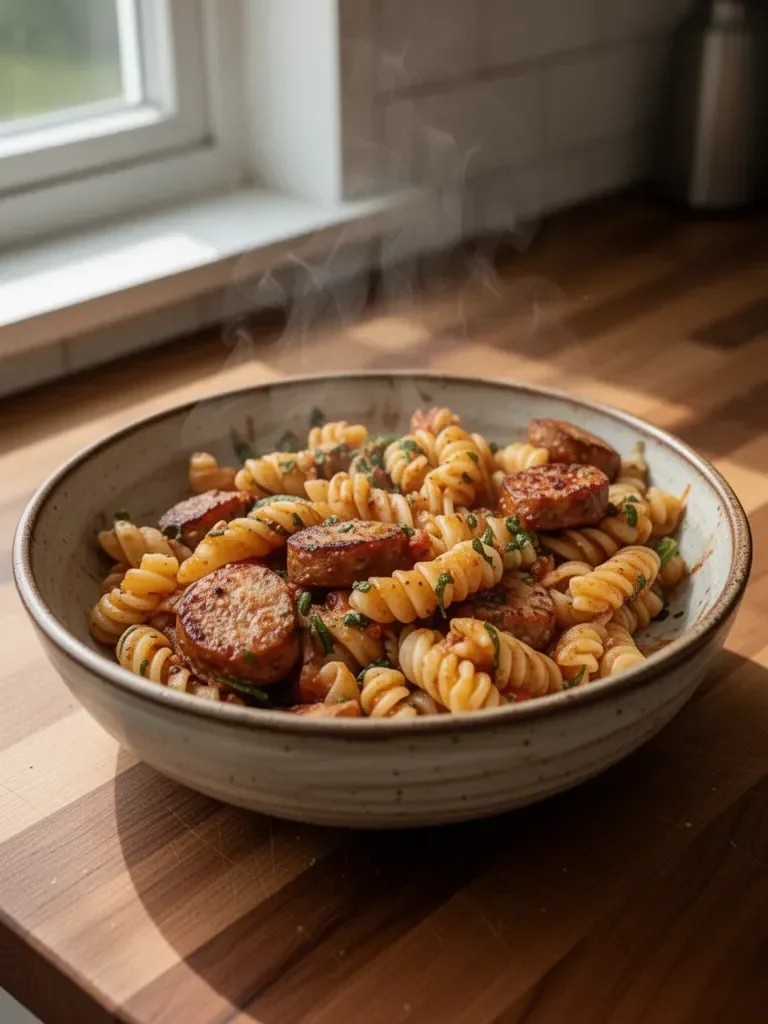Chicken Sausage Pasta Meal Prep