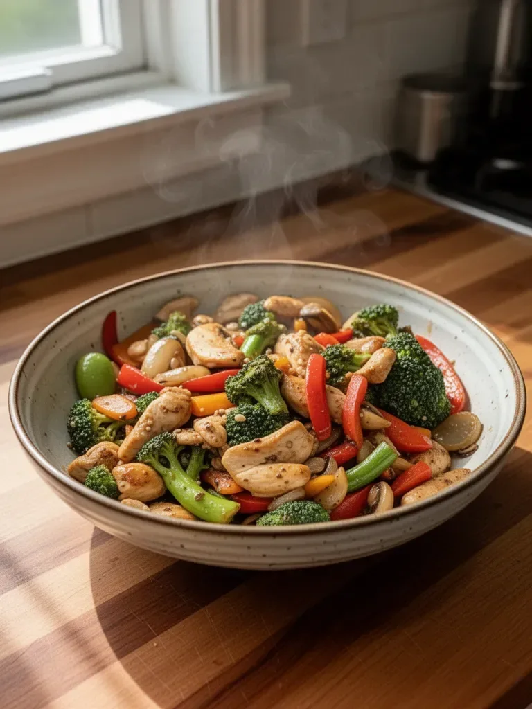Clean Eating Chicken Veggie Stir Fry