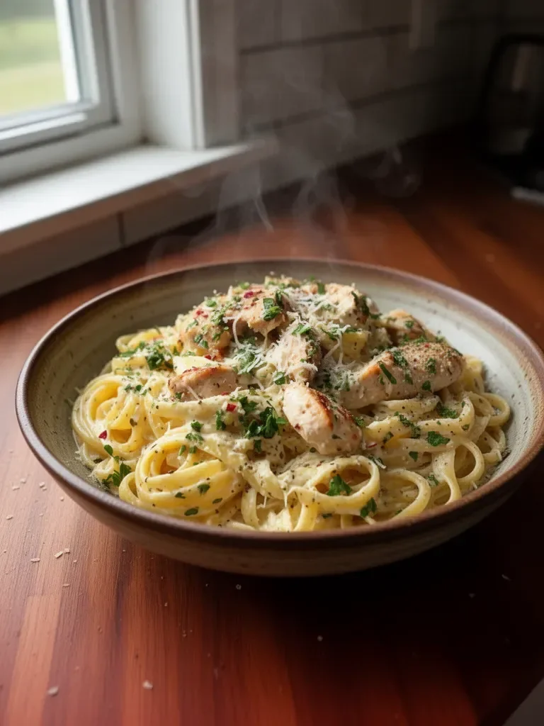 Creamy Garlic Parmesan Chicken Pasta
