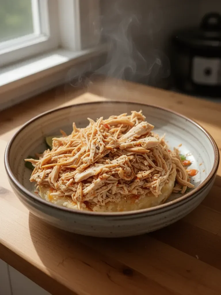 Crock Pot Zesty Shredded Chicken