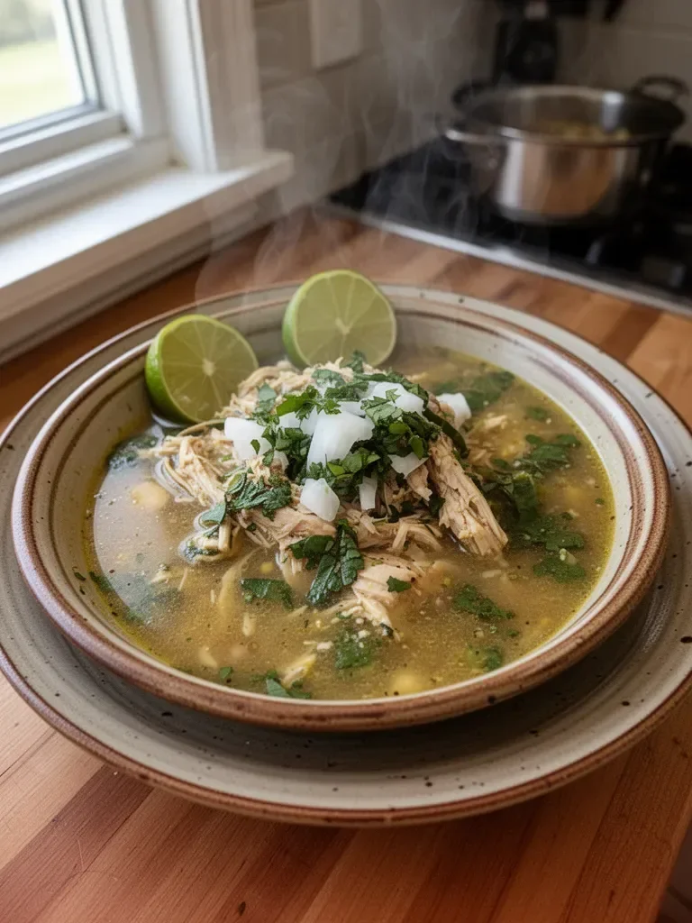 Crockpot Mexican Chicken Green Pozole