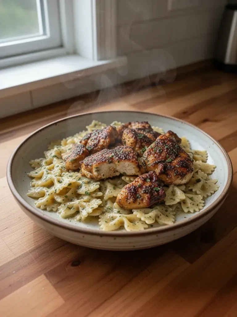 Dreamy Garlic Butter Chicken and Bowtie Pasta
