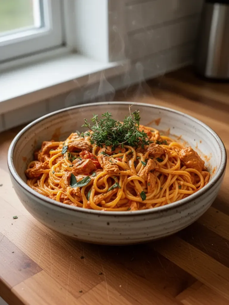 Easy Cowboy Butter Chicken Linguine