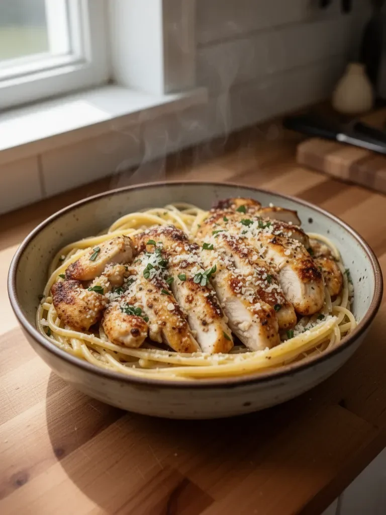 Garlic Butter Chicken Pasta