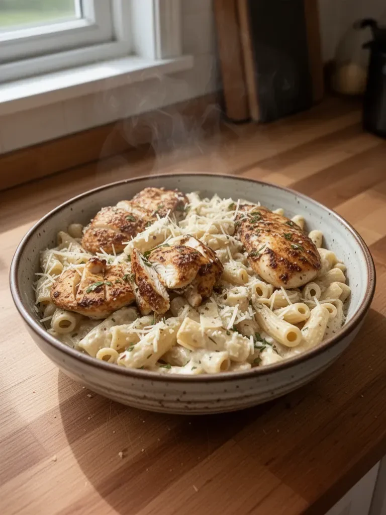Garlic Parmesan Chicken Pasta