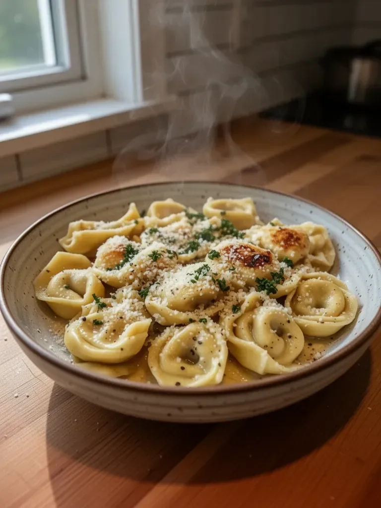 Garlic Parmesan Chicken Tortellini