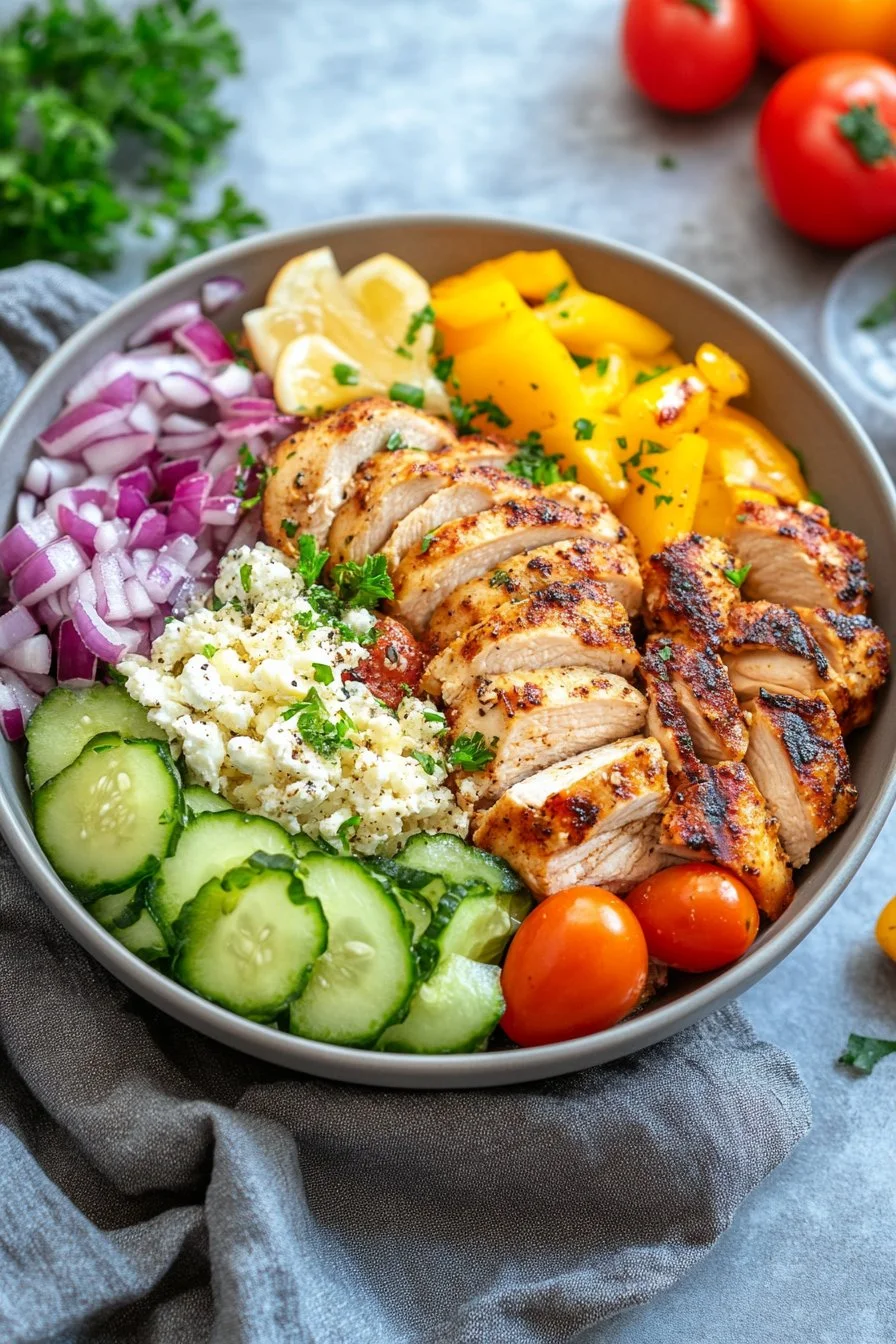 Greek Chicken Bowls