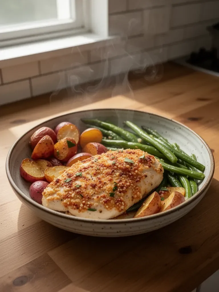 Healthy Chicken Parmesan with Vegetables