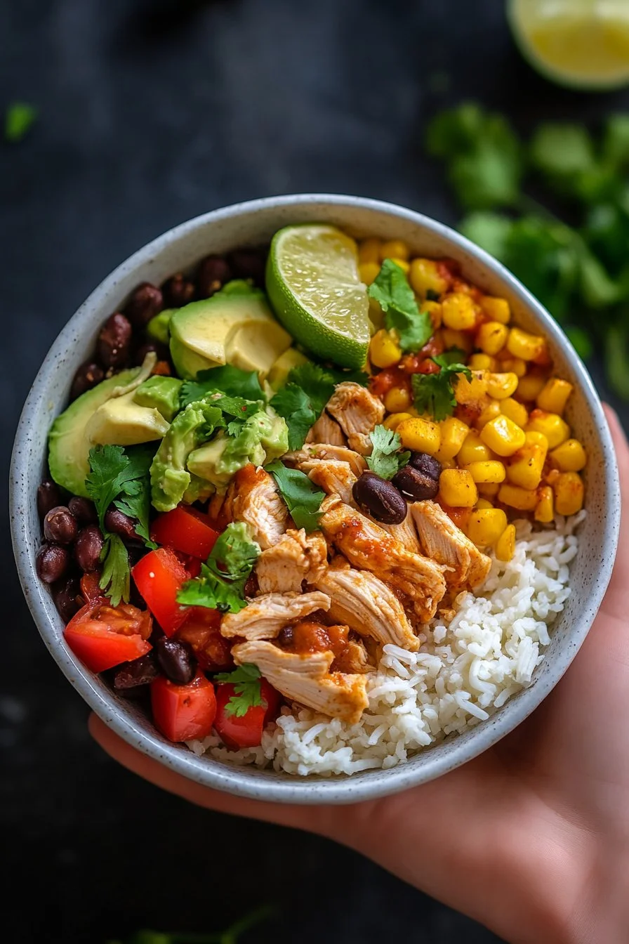 Instant Pot Chicken Burrito Bowls