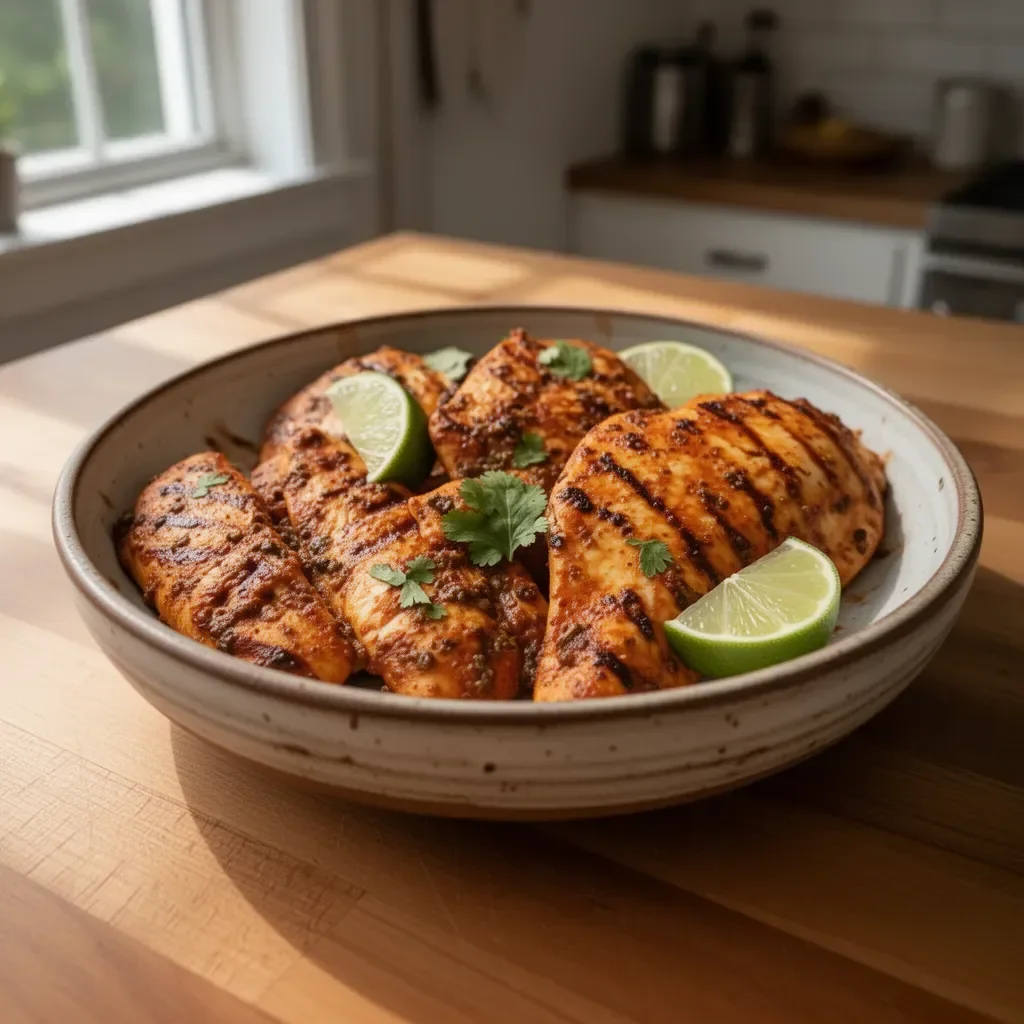 Flavorful Mexican Chicken Breast dish served with vibrant spices.