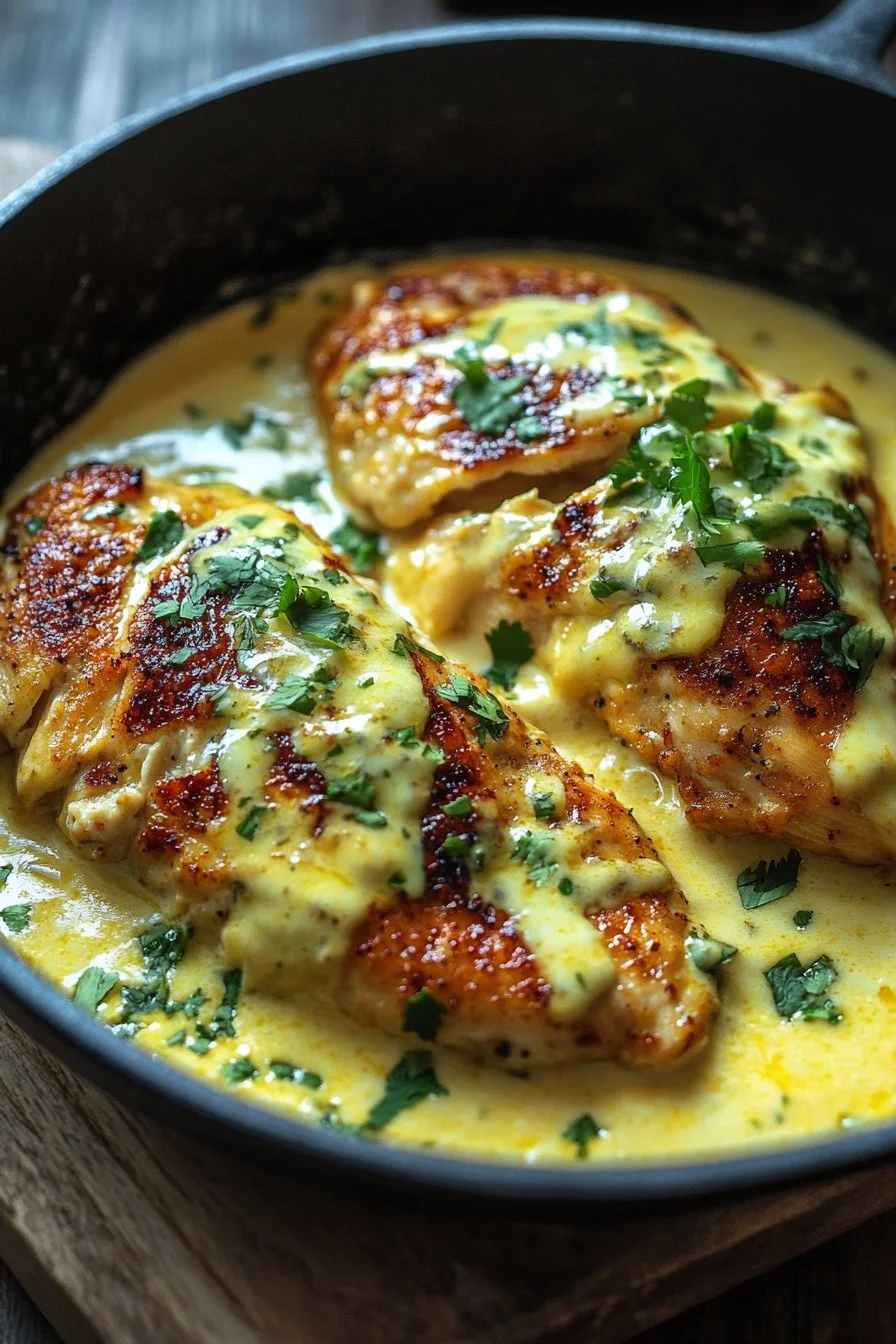 Mexican Chicken with Cheese Sauce