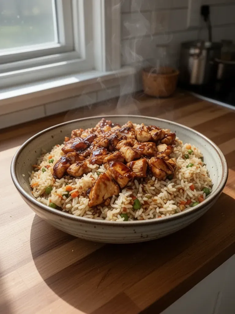 One-Pan Bold Honey BBQ Chicken Rice