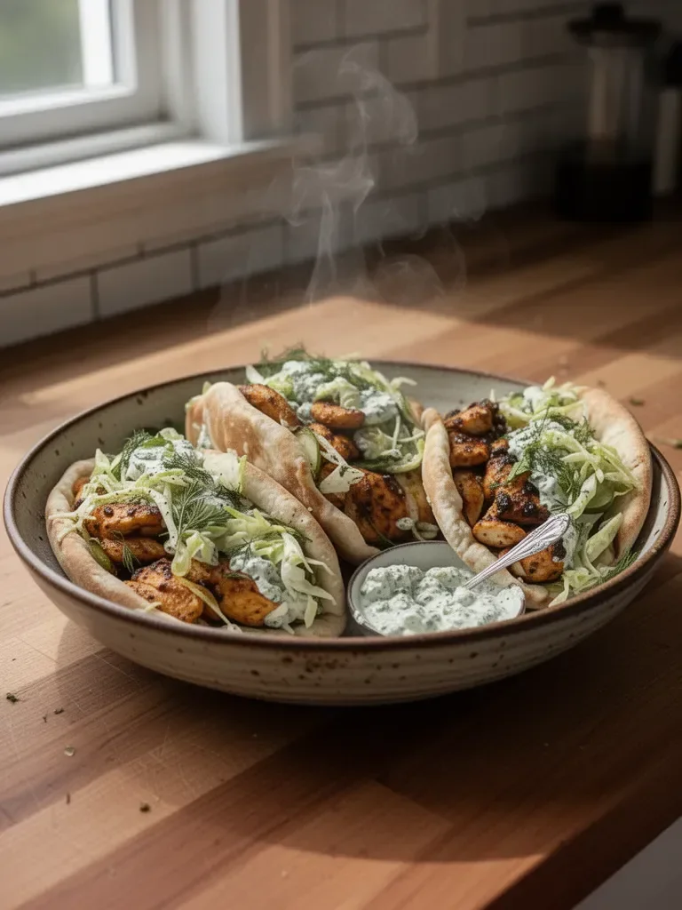 Sheet Pan Chicken Pitas with Herby Ranch