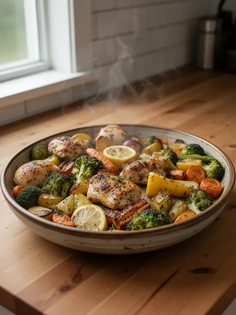 Sheet Pan Lemon Herb Chicken and Vegetables