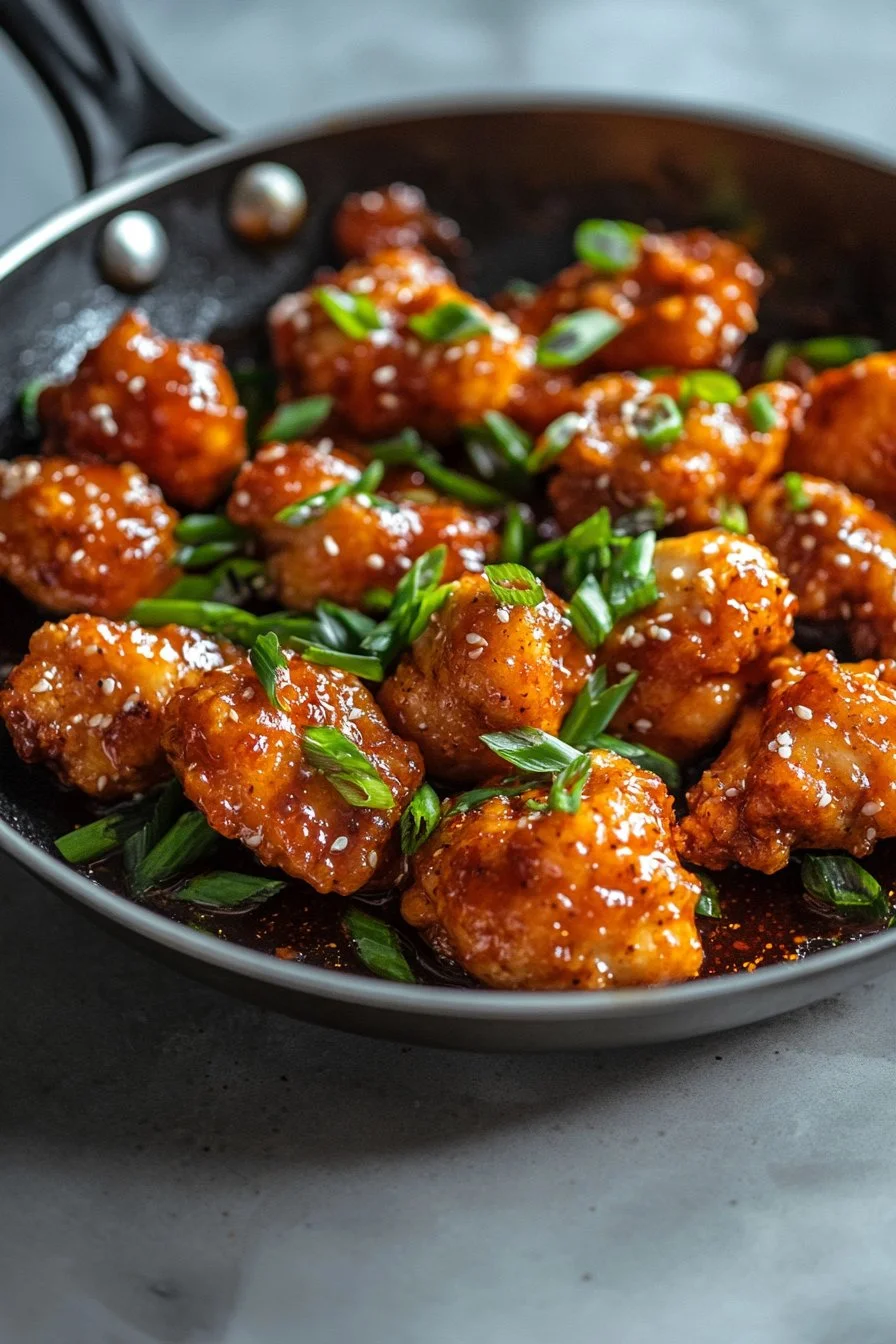 Skillet Bang Bang Chicken Thighs
