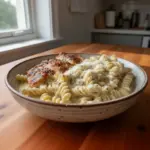 twisted pasta with honey garlic chicken and parmes 2026 03 12 042856 1