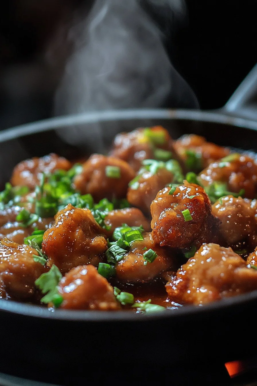 Zesty Blackstone Orange Chicken