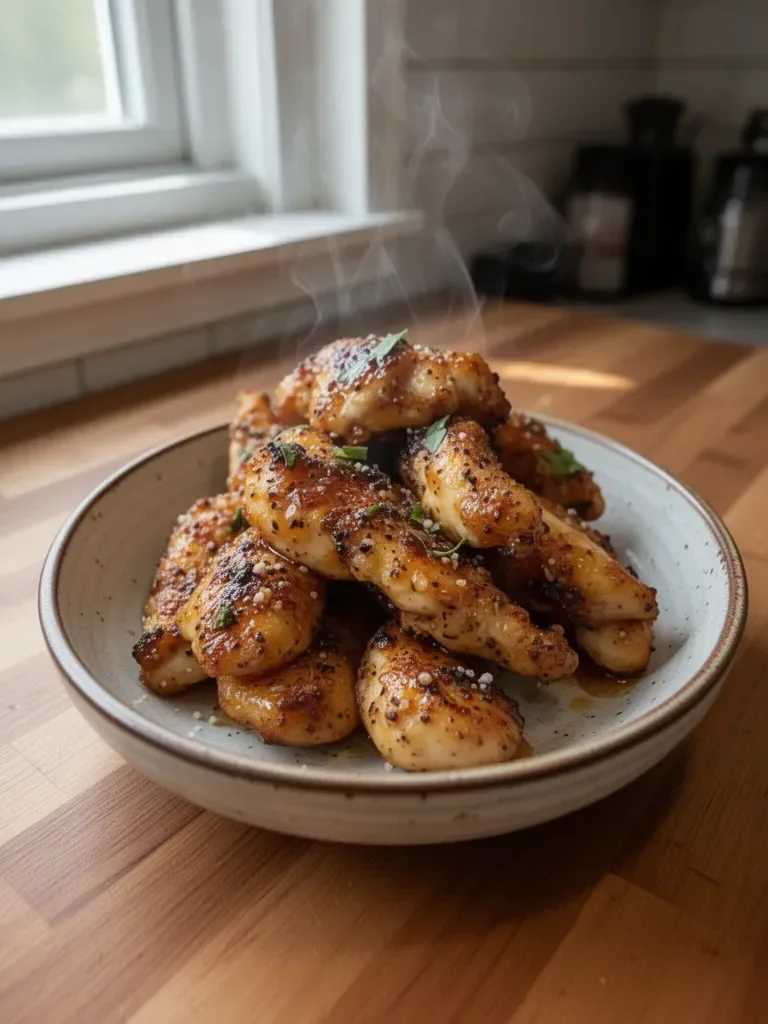 Air Fryer Honey Butter Garlic Chicken Tenders