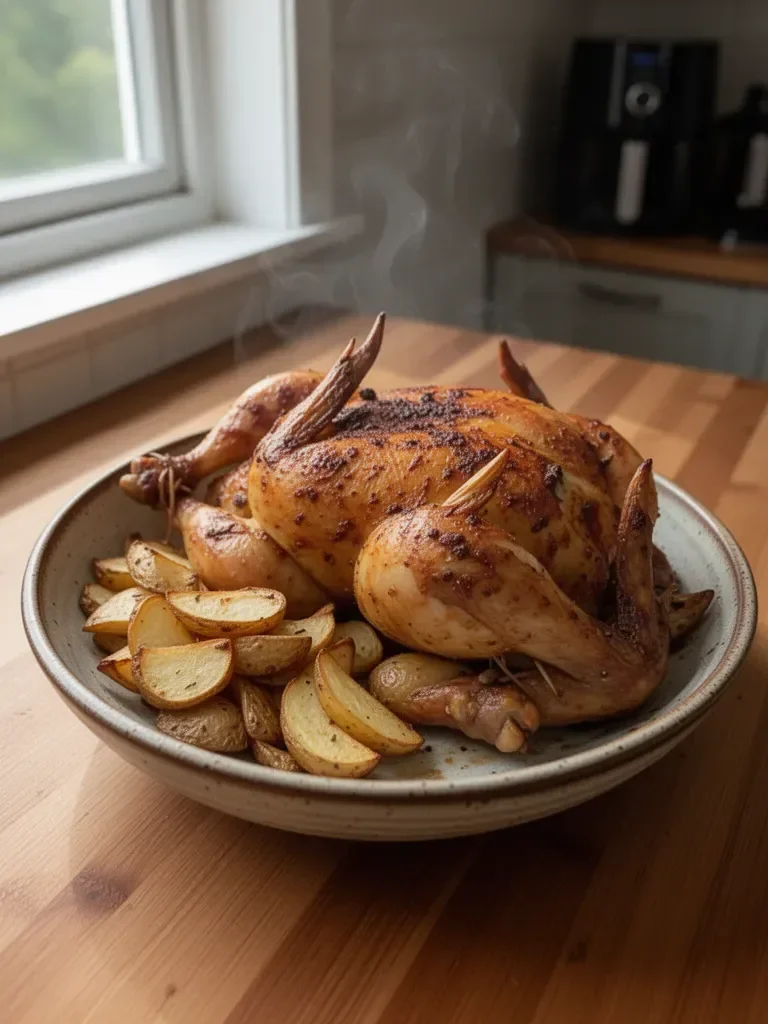Air Fryer Rotisserie Chicken