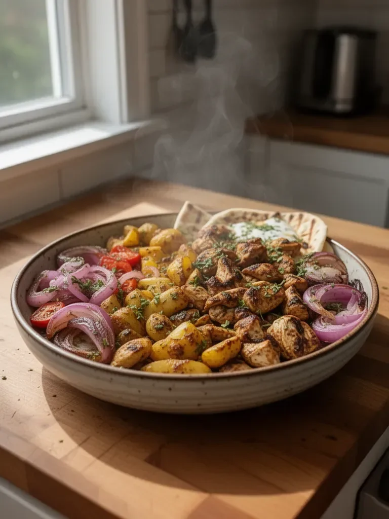 Best Chicken Shawarma Sheet Pan Dinner