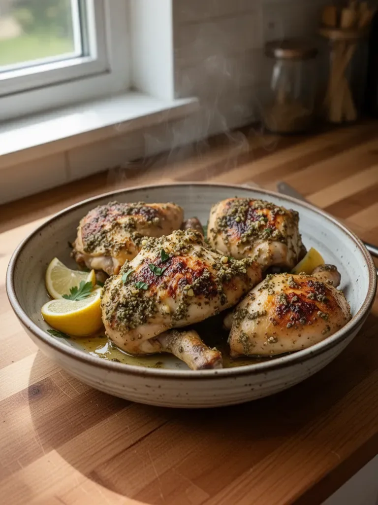 Best Oven Baked Greek Chicken Thighs
