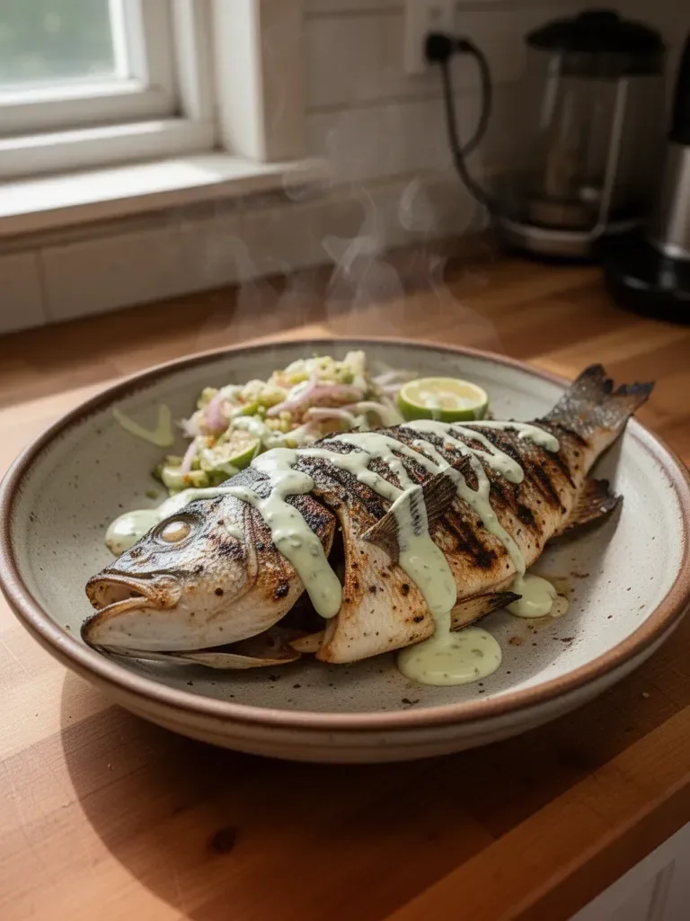 Caribbean Grilled Snapper with Garlic Aioli