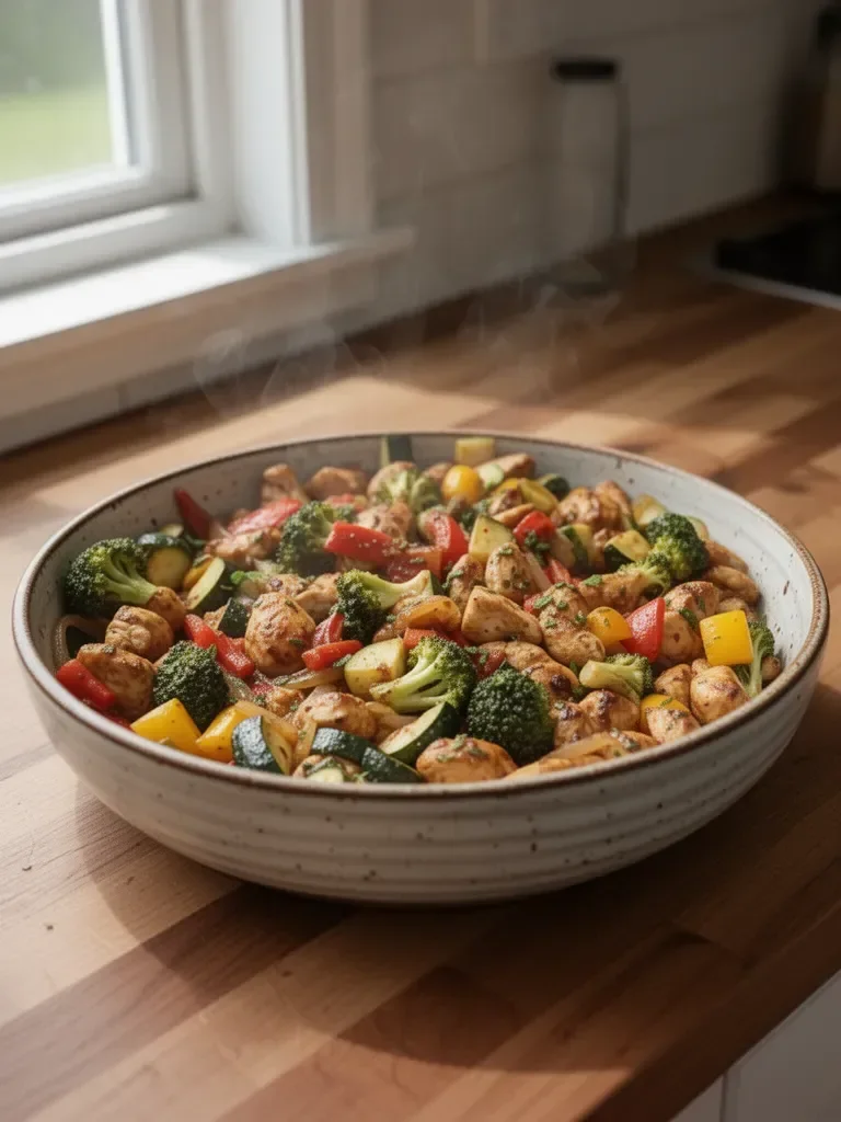 Chicken and Vegetables Skillet