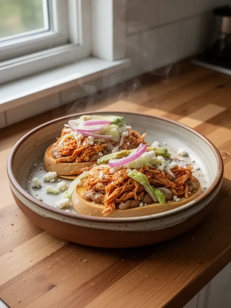 Chicken Tinga Toasts