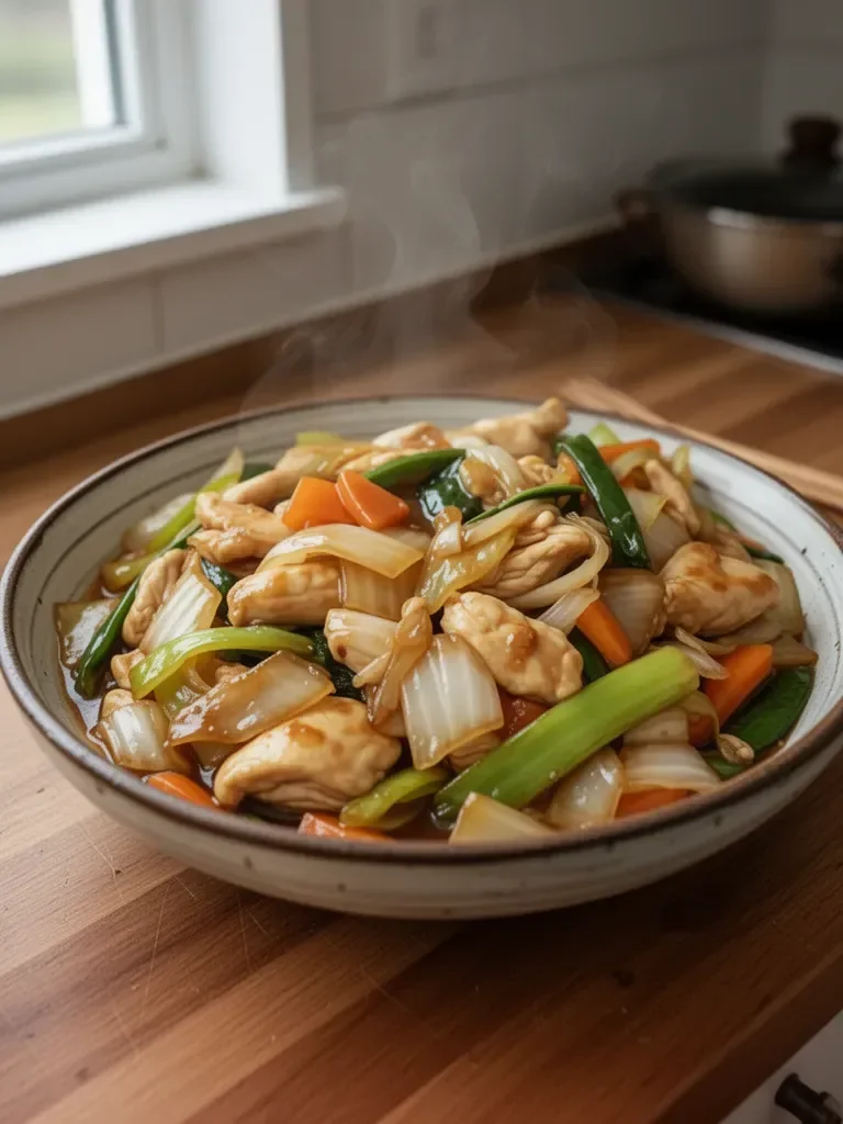 Chinese Chicken Cabbage Stir-Fry