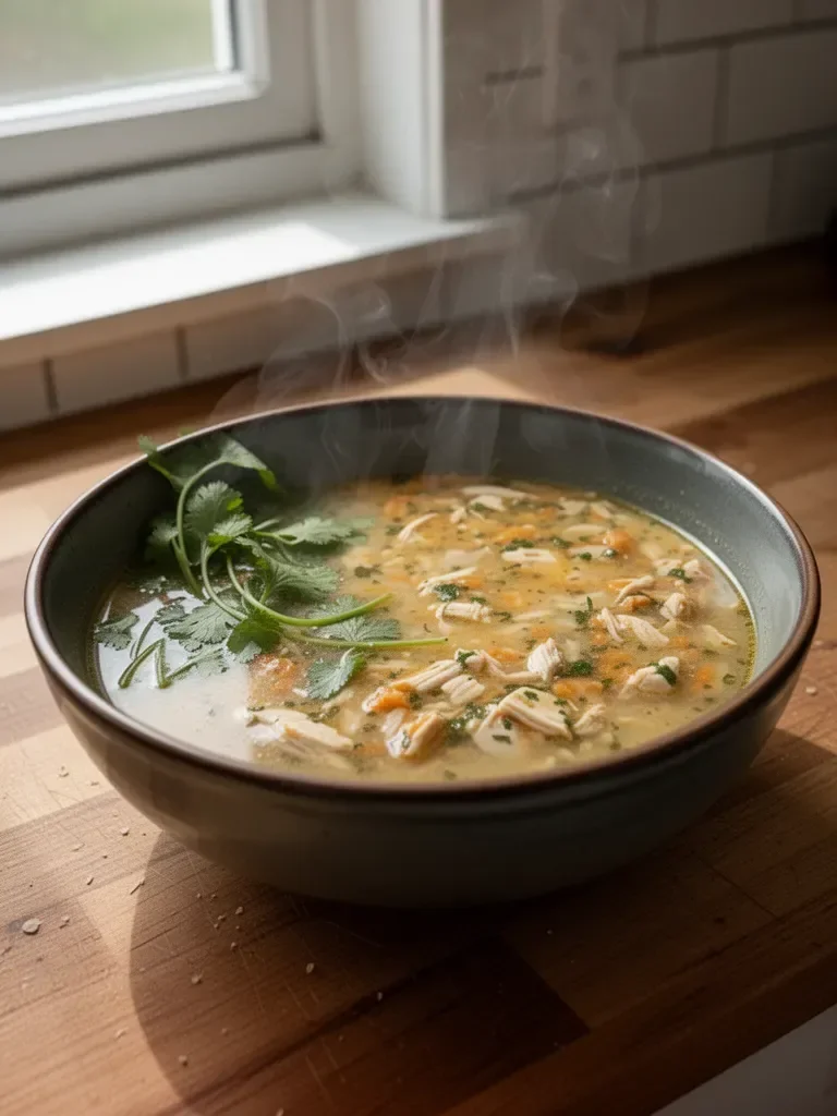 Coconut Cilantro Chicken Soup