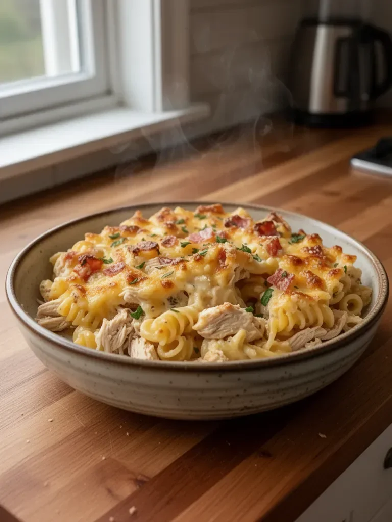 Crazy Good Chicken Pasta Casserole