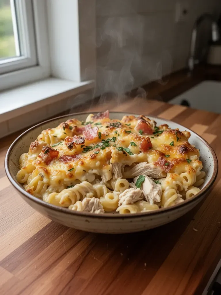 Crazy Good Chicken Pasta Casserole