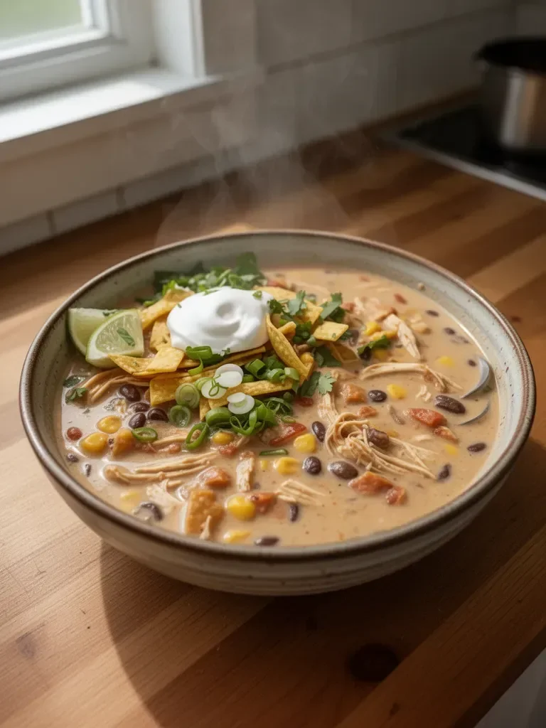 Creamy Chicken Enchilada Soup