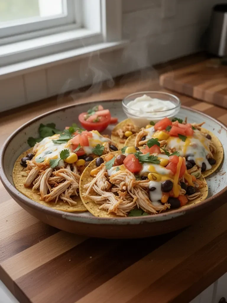 Crispy Rotisserie Chicken Tostadas