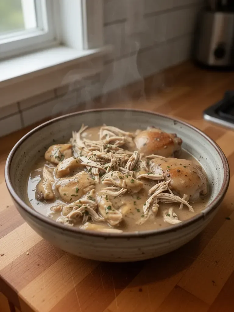 Crockpot Chicken Thighs and Gravy