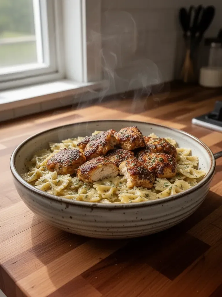 Dreamy Garlic Butter Chicken and Bowtie Pasta