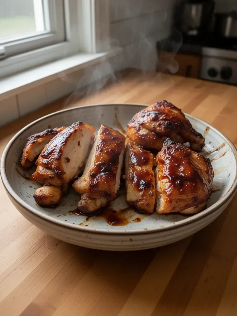 Easy BBQ Baked Chicken Thighs