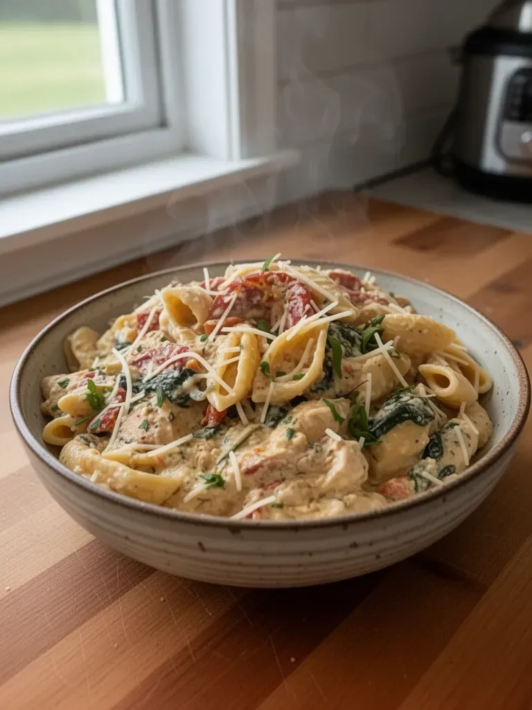 Easy Instant Pot Tuscan Chicken Pasta