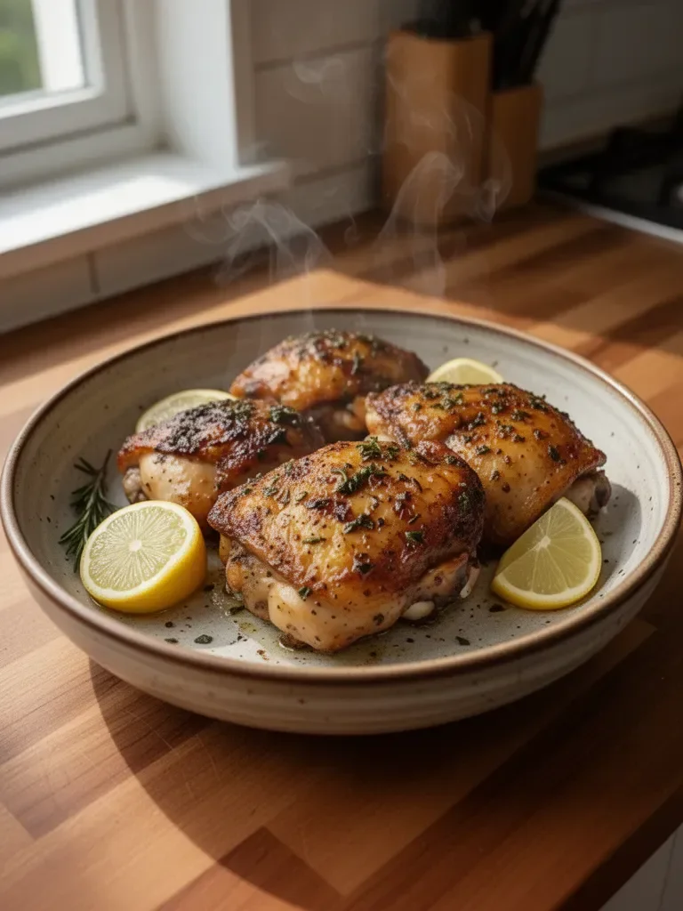 Garlic Herb Chicken Thighs